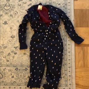 JCREW snowman onesie